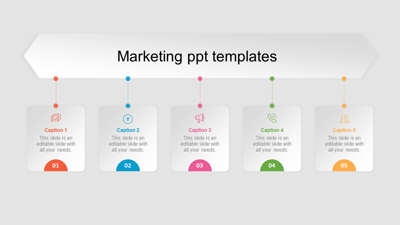 Free - Download Our 100% Editable Marketing PPT Templates